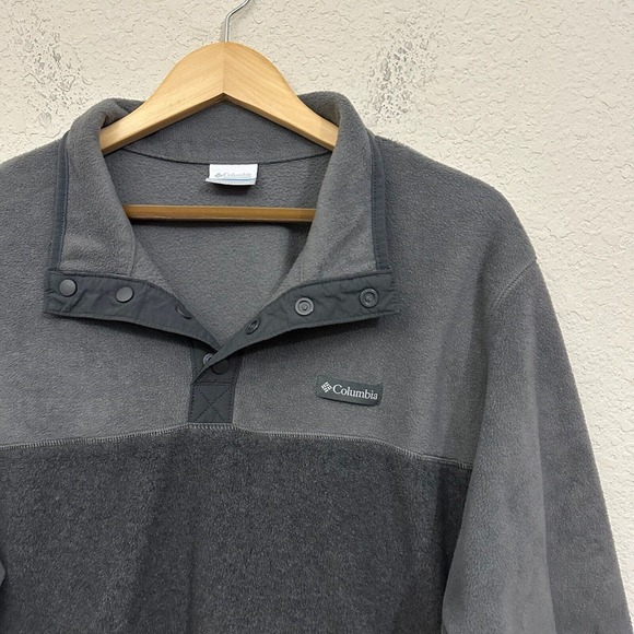 COLUMBIA Mens Steen Mountain 1/4 Snap Fleece Pullover in Gray - Picture 2 of 9